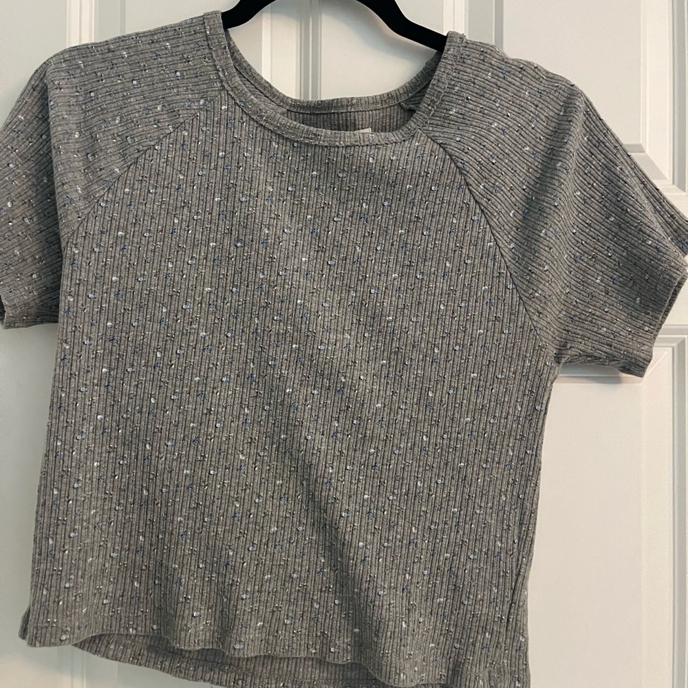 Grey tank top with flowers